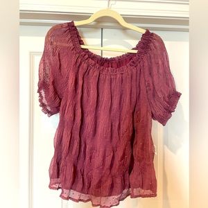 Plum Mauve Blouse